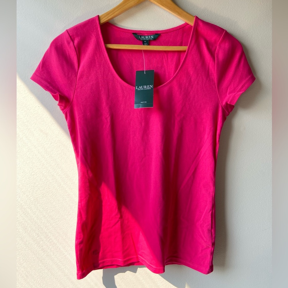 Ralph Lauren pink tee NWT